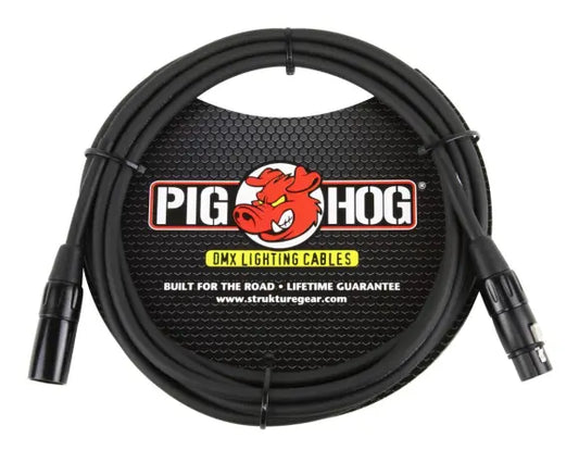 Pig Hog PHDMX10 | 10ft DMX Cable, 3-Pin Premium Wire