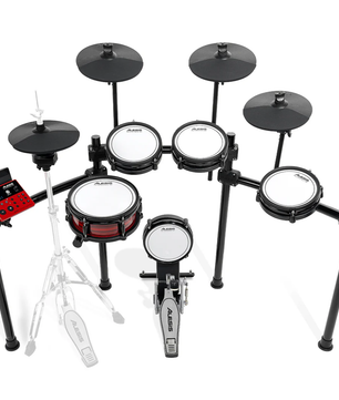 Alesis Nitro Ultimate | 9-Piece Mesh Kit - Bluetooth | Stand-Mounted Hi-Hat, USB MIDI