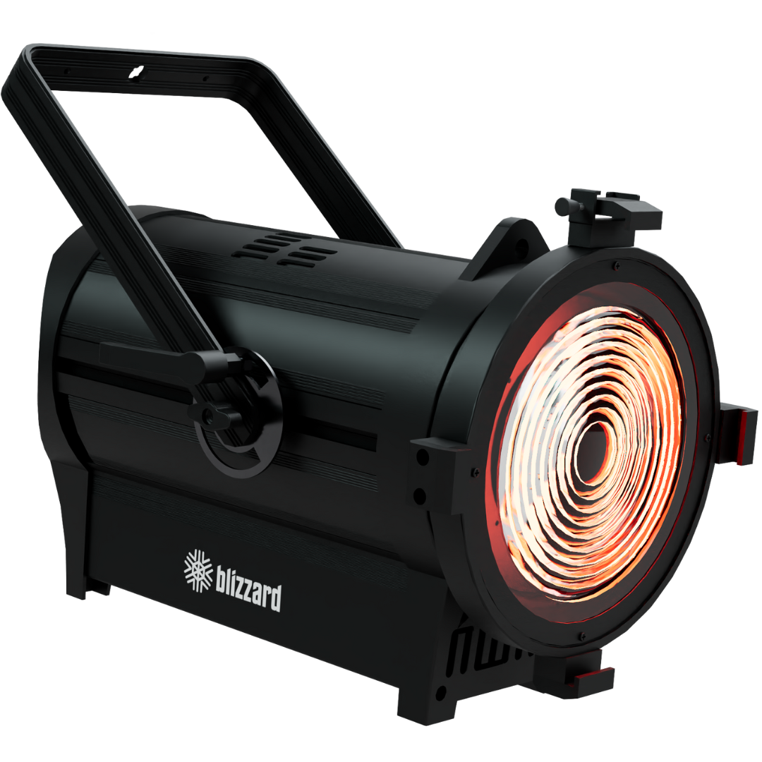 Blizzard Lighting Verismo Fresnel RGBALC | 300W RGBALC LED with Motorized Zoom & 8" Fresnel Lens