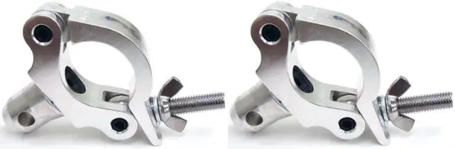 Global Truss Coupler Clamp 2-Pack | F34 2in Clamp with Half Coupler, 1100lb Load Capacity