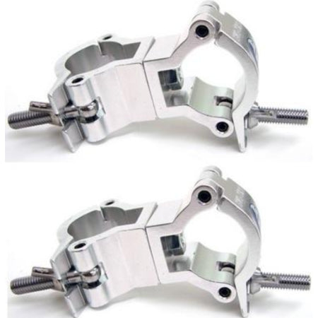 Global Truss Jr Swivel Clamp 2-Pack | Medium-Duty F23/F24 Mini Truss Clamp, 165lb Capacity
