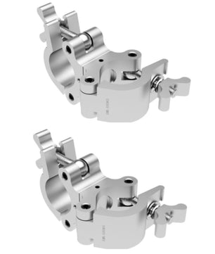 Global Truss Pro Swivel Clamp 2-Pack | Heavy-Duty Dual Swivel Clamp, 1100lb Capacity (TUV Approved)