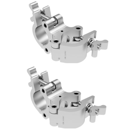 Global Truss Pro Swivel Clamp 2-Pack | Heavy-Duty Dual Swivel Clamp, 1100lb Capacity (TUV Approved)