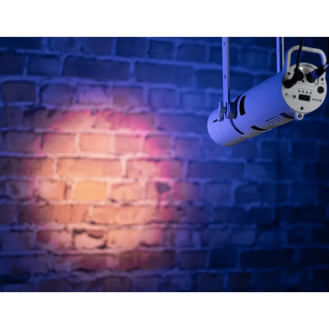 Blizzard Lighting node:b™ WW (White) | 150W Warm White LED with High CRI & Gobo Holder in Compact White Housing