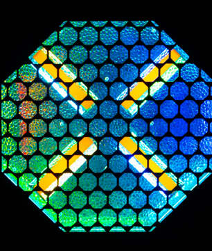 American DJ Vintage X | 4x60W Amber Retro Blinder with RGB Background LEDs & Wireless Control