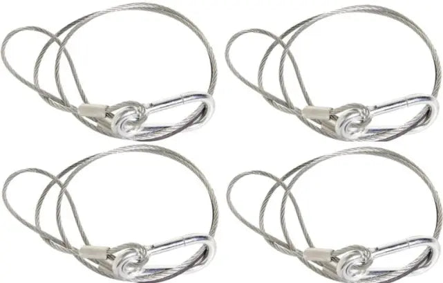 Chauvet DJ CH-05 Safety Cable | Secure Lighting Fixtures 4Pack
