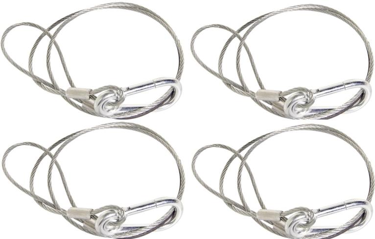 Chauvet DJ CH-05 Safety Cable | Secure Lighting Fixtures 4Pack