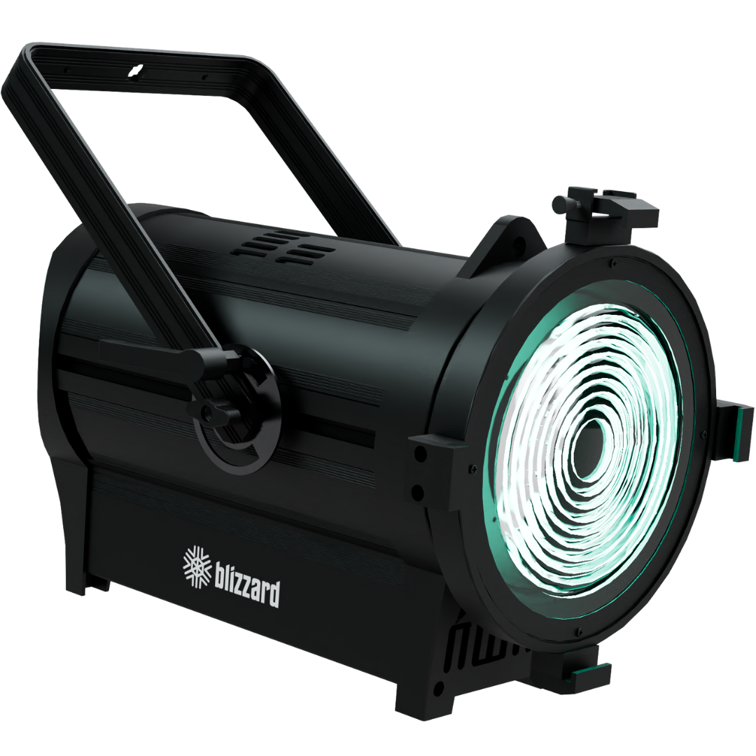 Blizzard Lighting Verismo Fresnel RGBALC | 300W RGBALC LED with Motorized Zoom & 8" Fresnel Lens