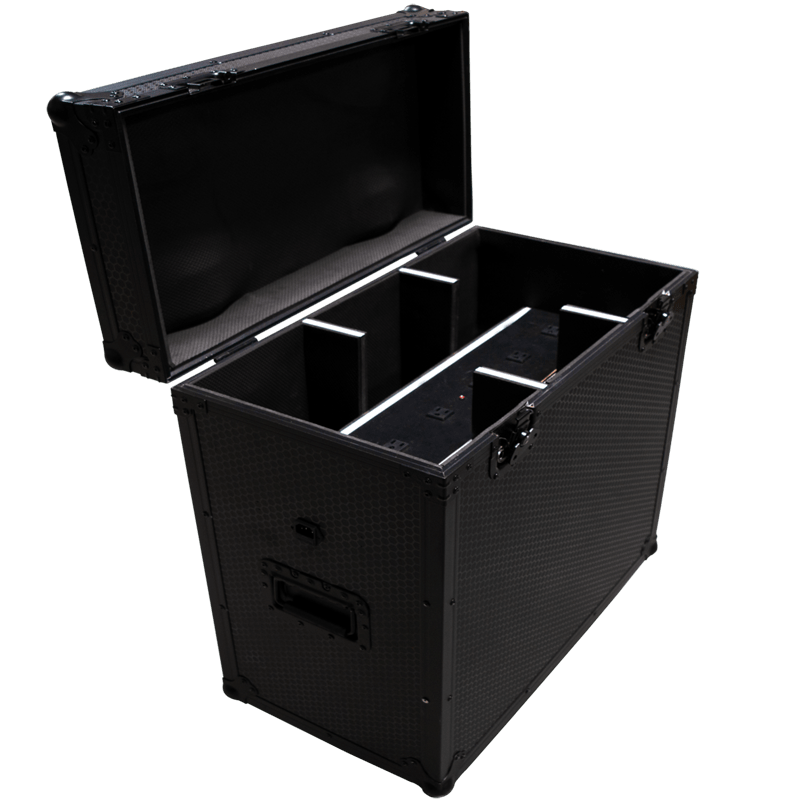 Rasha 6in1 Bullet Bar | Charging Road Case with Power In/Out | Holds 6 Fixtures + Cables