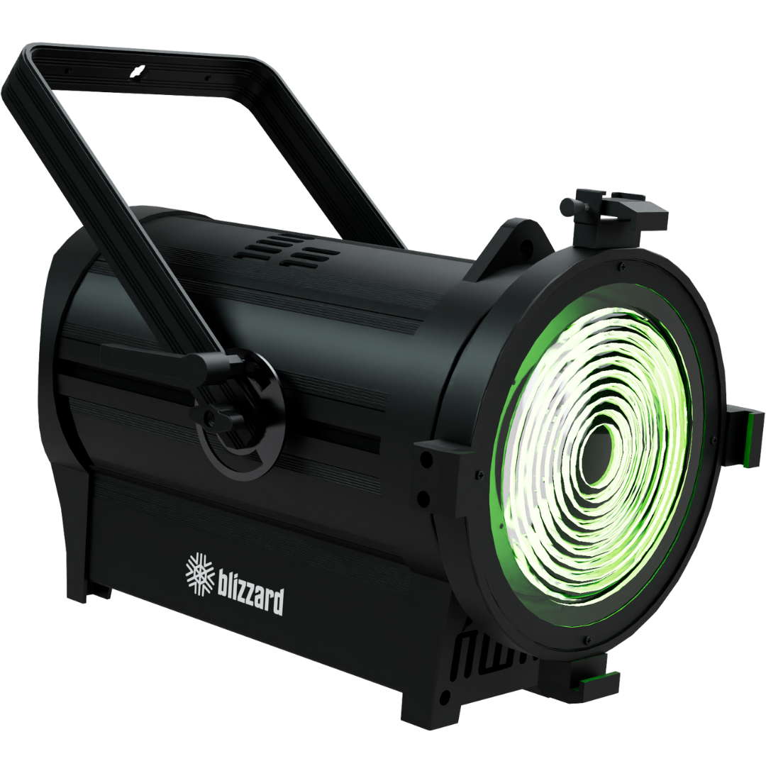 Blizzard Lighting Verismo Fresnel RGBALC | 300W RGBALC LED with Motorized Zoom & 8" Fresnel Lens