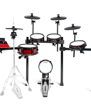 Alesis Nitro Ultimate | 9-Piece Mesh Kit - Bluetooth | Stand-Mounted Hi-Hat, USB MIDI