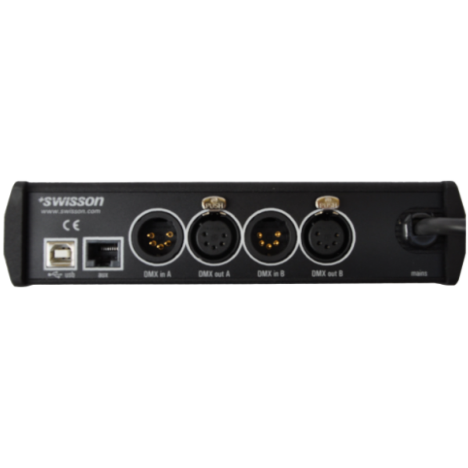 Swisson XRC-200 | 64 DMX Sequence Recorder - 2 Universes | Built-In Timer & USB Backup