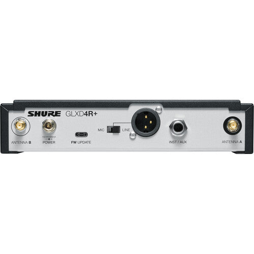 Shure GLXD4R+ Z3 | Dual-Band Rackmount Wireless Receiver | 2.4 & 5.8GHz with Smart Channel Switching