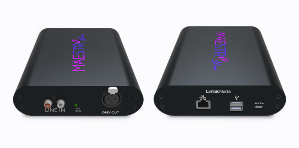 MaestroDMX Controller | Autonomous DMX Light Shows | Standalone Audio-Reactive Hardware