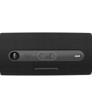 Cerwin Vega VegaMini Black | Compact Bluetooth Speaker with 20W Woofer | Rugged IPX4 Design & 14hr Battery