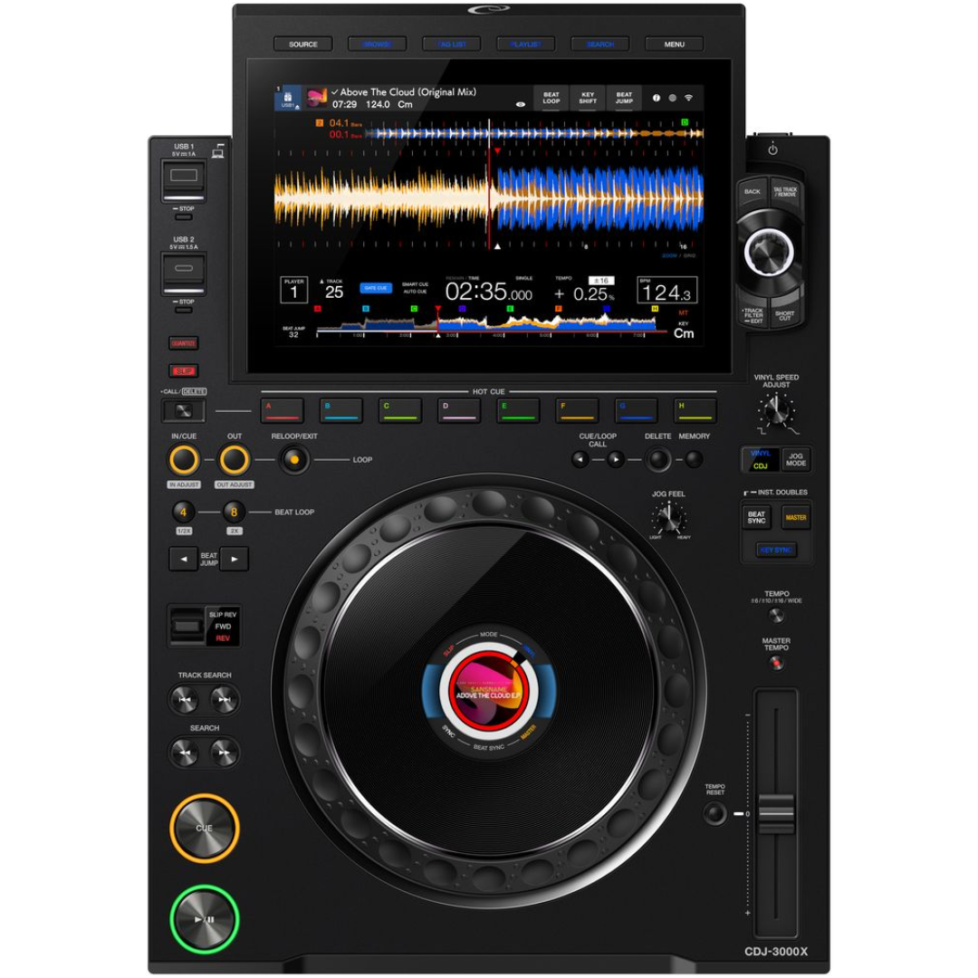 AlphaTheta CDJ-3000X | Flagship DJ Media Player with Cloud & Streaming Integration