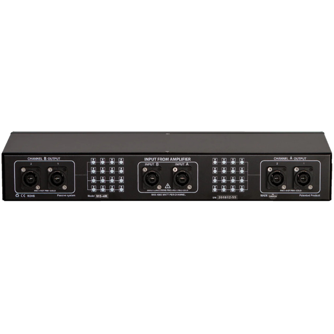 Zero Ohm ZOHM-2K-2 | 2000W/Channel 2-Ch Passive Interface | Sub-1Ω Load Distribution Without Transformers