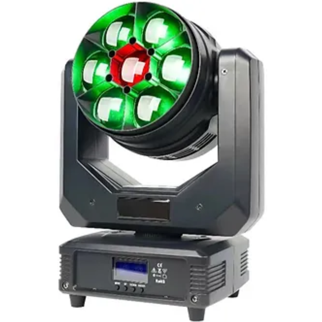 Crisp Stella Wash 740F | 7x40W RGBW Moving Head | 3.5°–45° Zoom & Pixel Mapping