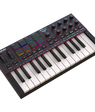 Akai MPK Mini 4(Black) | 25-Key MIDI Controller – RGB Pads, USB-C, MIDI Out