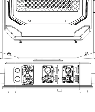 Event Lighting OUTBACK12X40W | 480W IP65 Outdoor RGBW LED Zoom Wash with Pixel Control