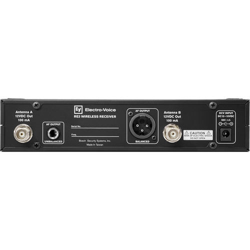 Electro-Voice RE3-BPCL 6M | UHF Wireless Lavalier Mic System (653–663 MHz, Cardioid, Rackmount)