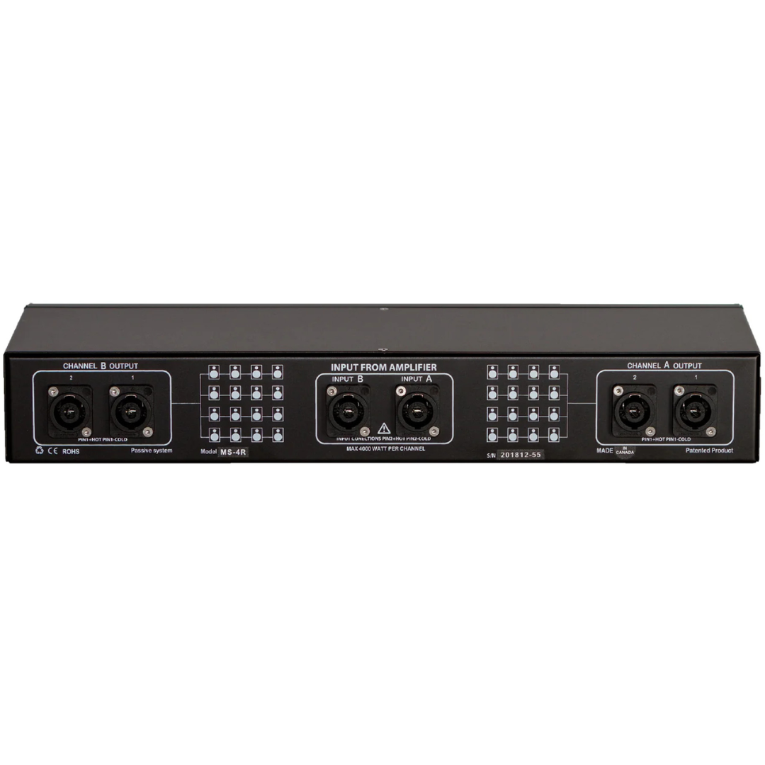 Zero Ohm ZOHM-4K-2 | 4000W/Channel 2-Ch Passive Interface | Parallel Speaker Load at Sub-1Ω