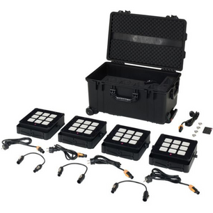 Ape Labs Marvel Pix Wash TourBox | 4x Wide Beam IP65 Battery Pixel Wash Lights + Charging Case