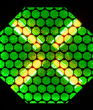 American DJ Vintage X | 4x60W Amber Retro Blinder with RGB Background LEDs & Wireless Control