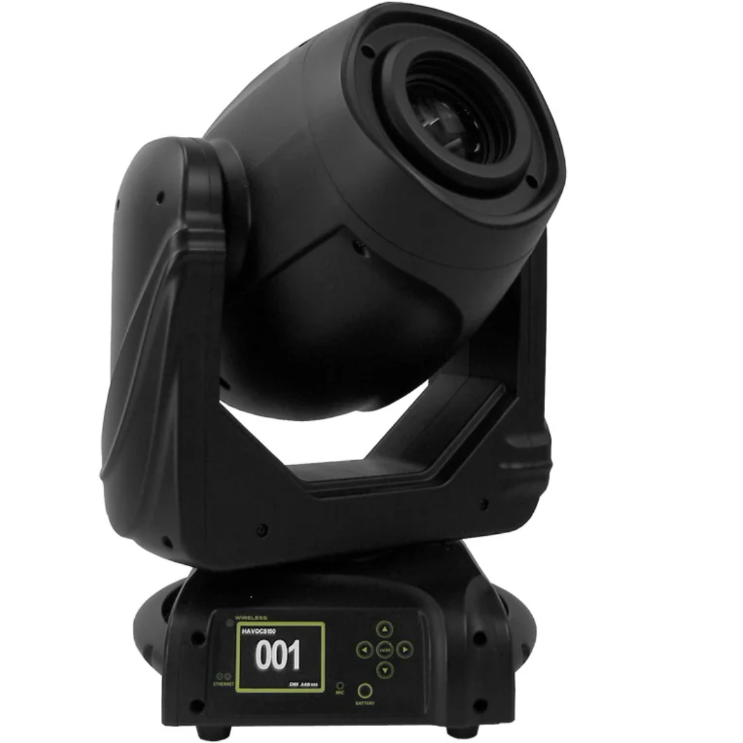 Event Lighting HAVOCS150 | 150W LED Spot Moving Head with Zoom, Prism & Frost