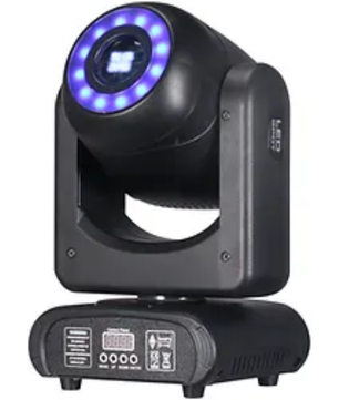 Crisp Spotty LED 90 | 80W LED Spot Moving Head | RGB Halo Ring + Prism & Gobo Effects