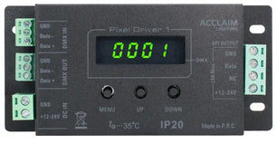 Acclaim PIX001 | Pixel Driver for 12–24VDC LED Loads | 5A Output with DMX Control