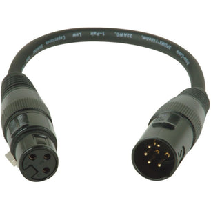 American DJ AC5PM3PFM | 5-Pin Male to 3-Pin Female DMX Turnaround Cable