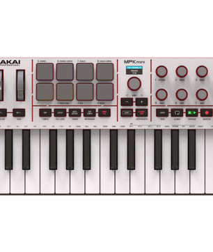 Akai MPK Mini 4(Gray) | 25-Key MIDI Controller – RGB Pads, USB-C, MIDI Out