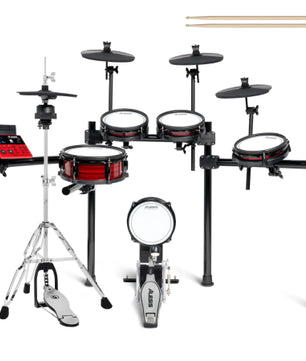 Alesis Nitro Ultimate | 9-Piece Mesh Kit - Bluetooth | Stand-Mounted Hi-Hat, USB MIDI
