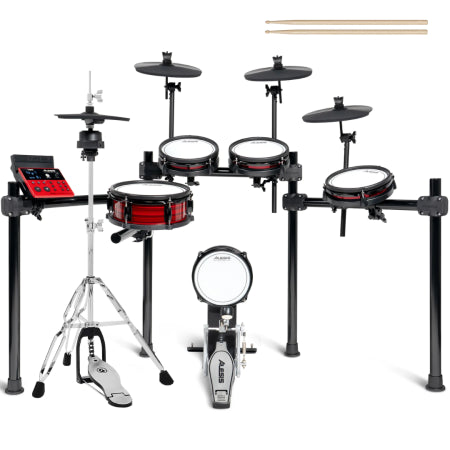 Alesis Nitro Ultimate | 9-Piece Mesh Kit - Bluetooth | Stand-Mounted Hi-Hat, USB MIDI