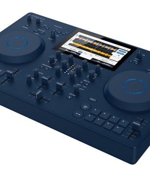 AlphaTheta Omnis Duo | 2-Channel All-in-One DJ System | Portable Bluetooth DJ Controller with Touch Display