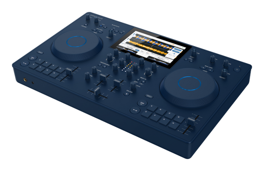 AlphaTheta Omnis Duo | 2-Channel All-in-One DJ System | Portable Bluetooth DJ Controller with Touch Display
