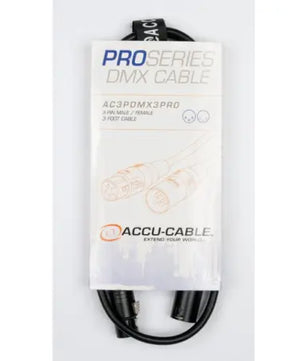 American DJ AC3PDMX3PRO (Pro Series 3-foot DMX Cable - 3-pin male to 3-pin female)