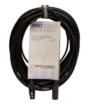 American DJ AC3PDMX50PRO (Pro Series 50-foot DMX Cable - 3-pin male to 3-pin female)