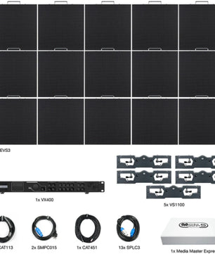 American DJ EVS3-5X3 | 15-Panel 3.9mm LED Video Wall System with VX400 Processor & Media Software