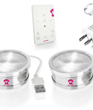 Ape Labs Coin 2+ Set of 2 | 15W RGBaW Uplights, Effect Lights, USB Powered