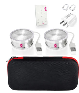 Ape Labs Coin 2+ Set of 2 RoadPack | 15W RGBaW Uplights, Effect Lights, USB Powered