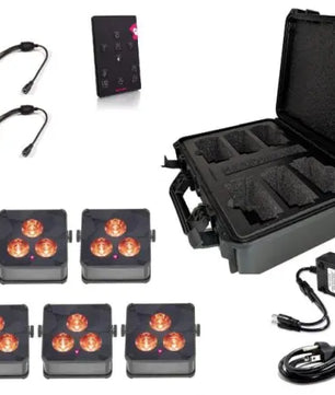 Ape Labs Maxi 2+ ABS Pack Grey | 6x Lights, Remote, Charger, ABS Case -IP65
