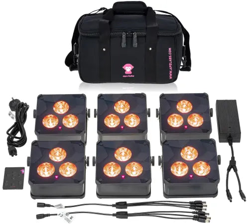 Ape Labs Maxi 2+ RoadPack Grey | 6x Lights, Remote, Charger, Bag -IP65 (ID: 8144)