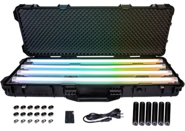 Ape Labs Neon Pix TourBox | 6x Lights, 6x Stands, Remote, Charging Case - IP65 (ID: 100478) | Pixel Tubes w/ CRMX & 15hr Battery