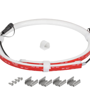 Ape Labs NeonStripe 3 | 3.28ft IP65 RGBaW LED COB Strip, Cuttable with Pig Tails, Install Hardware Included (ID: 100305)