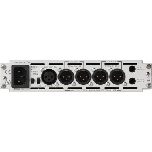 RTS PS-20 | 2-Channel Intercom Power Supply with Program Input, Monitoring & Mode Selection