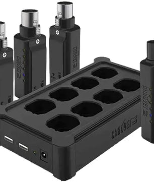 Chauvet DJ D-Fi XLR Pack | Wireless DMX, 3 Receivers | Converts XLR Fixtures to Wireless Control