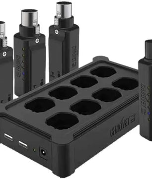Chauvet DJ D-Fi XLR Pack | Wireless DMX, 3 Receivers | Converts XLR Fixtures to Wireless Control
