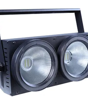 Crisp Solstice Duo 616Hex | 2-Eye RGBWA-UV LED Blinder | Dual Halo Rings with 50 Macro FX